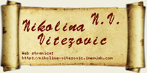 Nikolina Vitezović vizit kartica